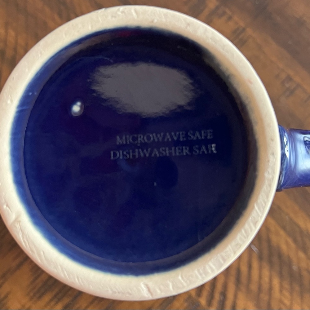 Reindeer Design Blue Mug - Picture 2 of 4